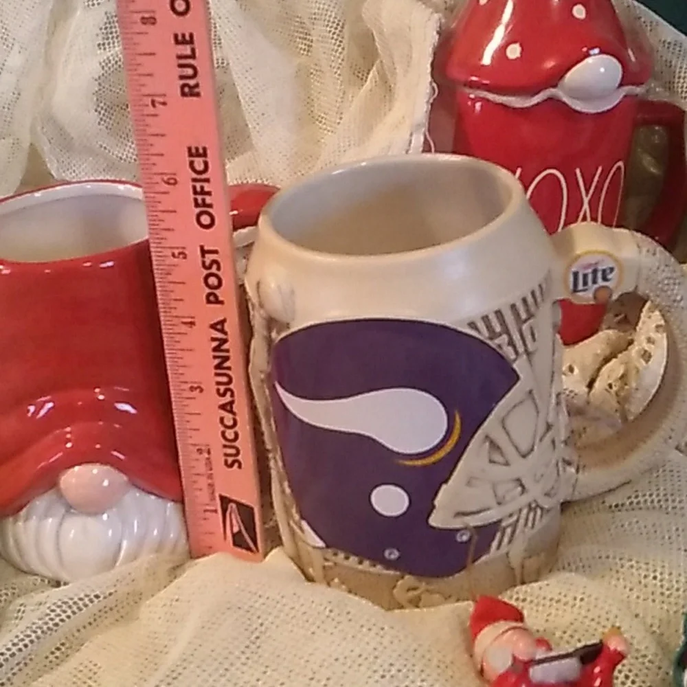 🏈 Miller-lite 3D Minnesota Vikings Stein Mug